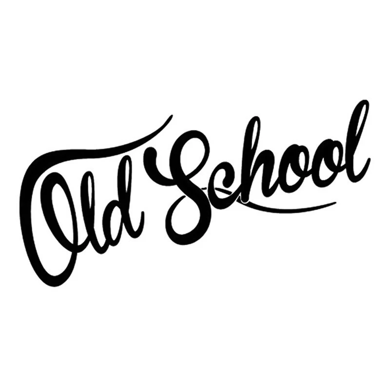 

Creative Old School Car Sticker Oldstyle Vintage Decals Cover Scratches Waterproof Pvc 18cm X 9cm
