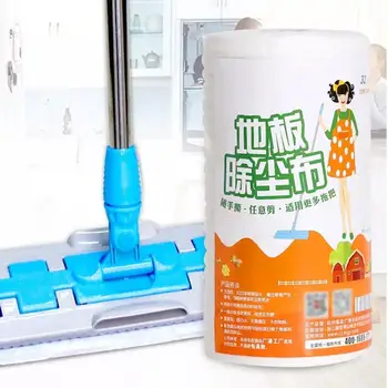 

32Pcs/1 Roll Disposable Microfibre Electrostatic Floor Dust Removal Cleaning Cloth for Flat Swivel Mop Multi Fitting Clean Wipes