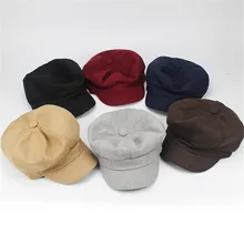 Модные женские Восьмиугольные шляпы, весна, осень, зима, клетчатый берет, Мужская восьмиугольная кепка, мужская хлопковая кепка, женская