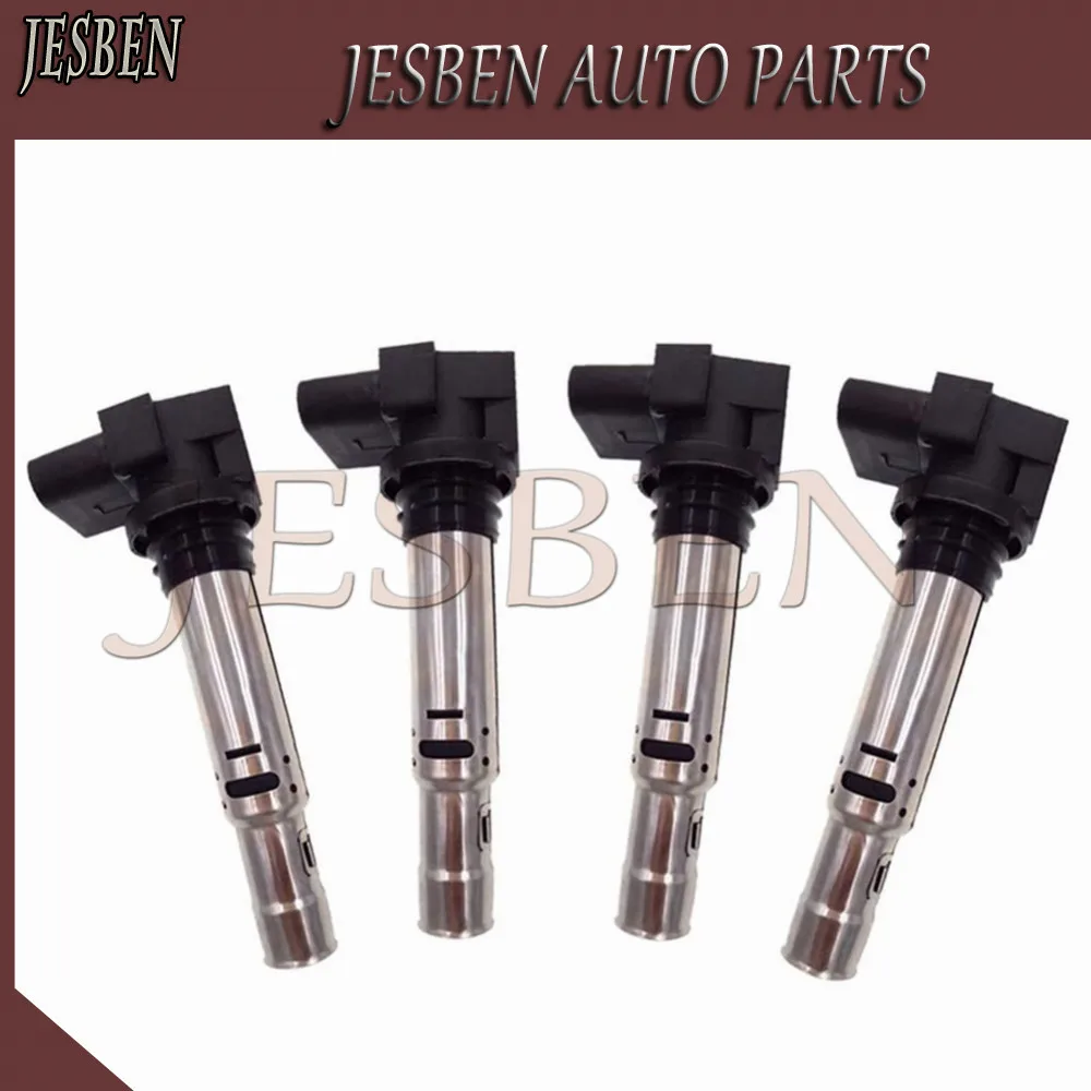 4 шт. 036905715F катушка зажигания подходит для VW Golf Jetta Bora Beetle Polo Caddy Sharan Tiguan Scirocco Passat A1 A3