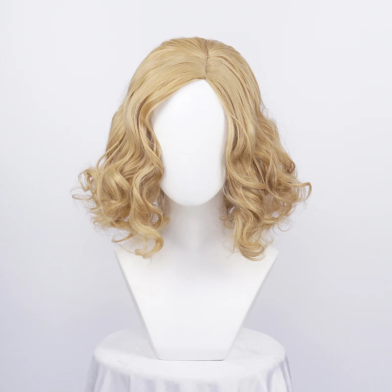 

Парик для косплея с короткими вьющимися волосами и шапочкой