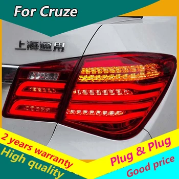 

KOWELL Car Styling for Chevrolet Cruze Tail Lights 2009 2010 2011 2012-2015 Sedan LED Tail Light Rear Lamp DRL+Brake+Park+Signal