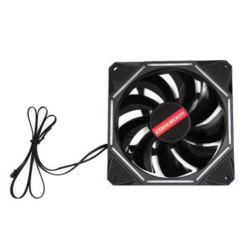 

12cm LED Lamp Home Controller Accessories ABS Universal Computer Case Fan PC Cooling Remote Control Anti-vibration RGB Adjust