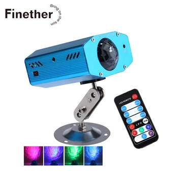 

Remote 3W RGB LED Water Wave Ripple Effect Stage Light lighting Laser Projector with Mini Tripod for Party Show