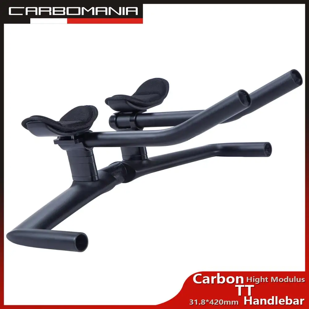 

Free Shipping aero T800 carbon fiber TT bicycle handlebar for carbon time trial frame handlebar 31.8*420mm road bike handlebar