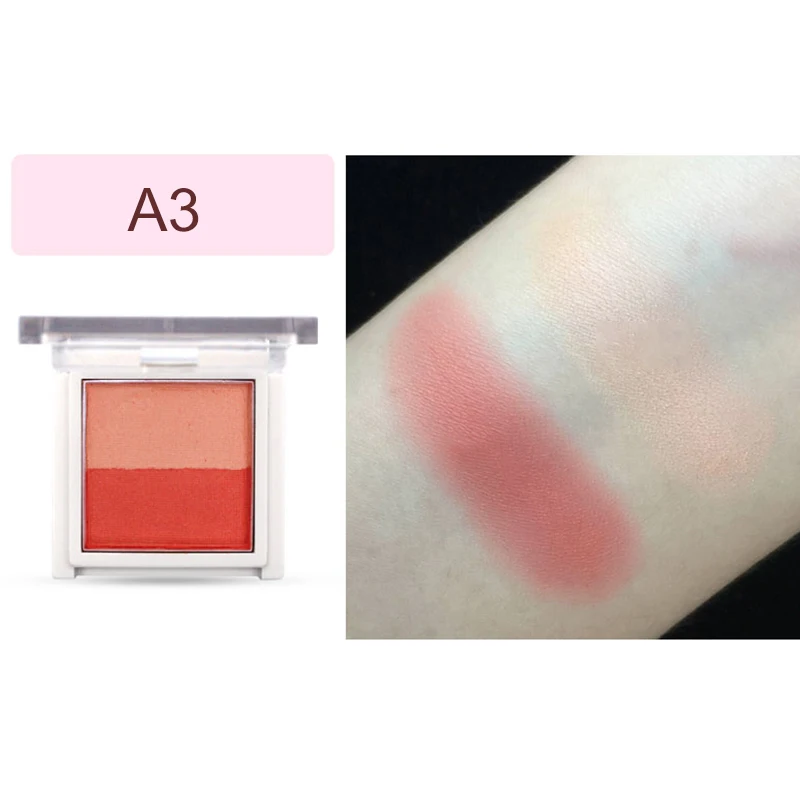 2 Colors Eyeshadow Pallete Beautiful Blush Powder Long Lasting Eye Shadow Palette Makeup Pallete*u