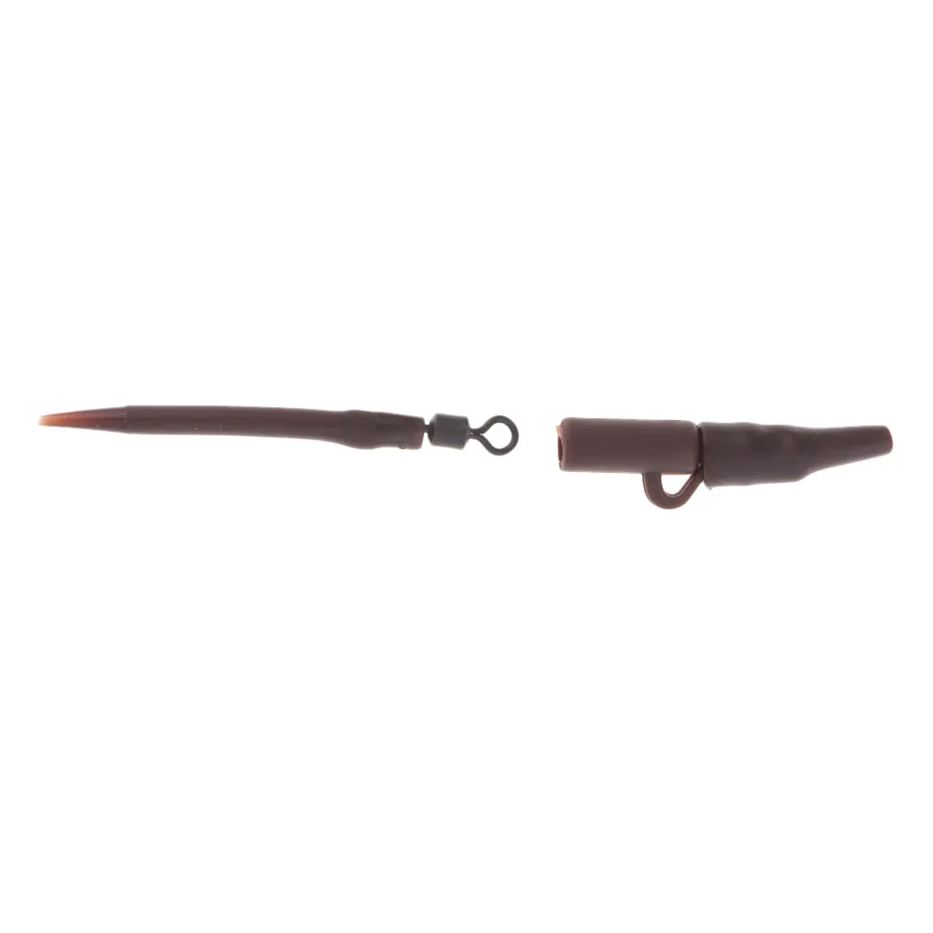 40pcs Terminal Carp Fishing Tackles Safety Lead Clips Rubber Tubes Anti Tangle Sleeve Quick Change Swivels Kit Fishing Accessory