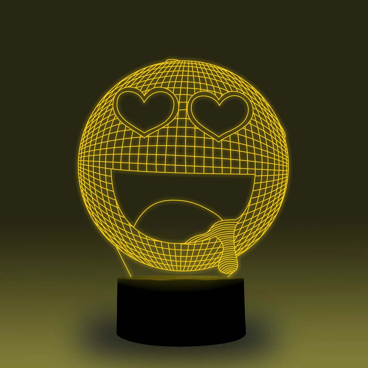 NiteApps 3D смеющееся лицо ночник настольная Иллюзия украшение лампа подарок на день рождения приложение/сенсорное управление