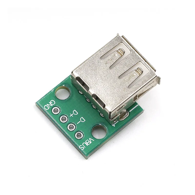 5 Stück Typ A Buchse USB zum DIP 2,54 mm Leiterplattenanschluss USB LeiterpRSPF