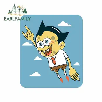 

EARLFAMILY 13cm x 11cm for Astro Boy SpongeBob Motorcycle Car Stickers Anime DIY Hip Hop Funny Car Sticker Custom Printing Decal