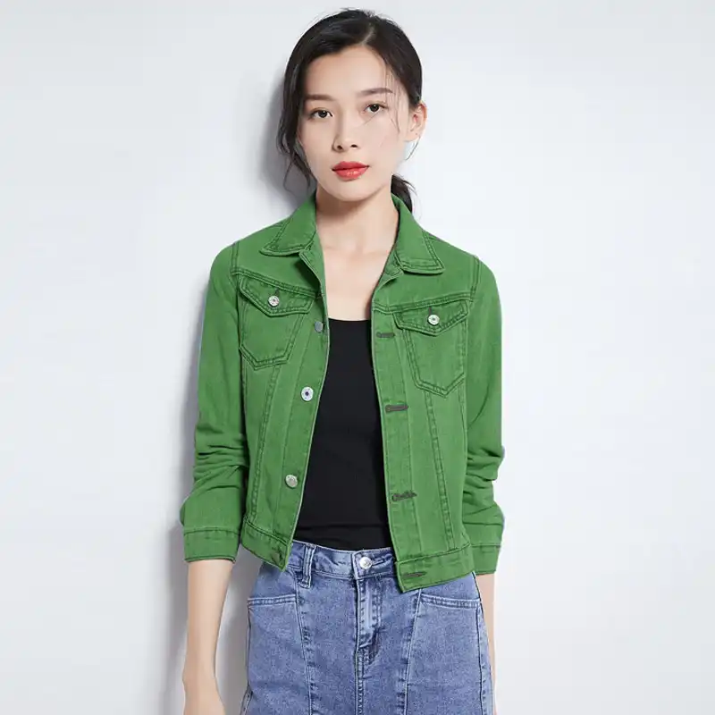 mini jaqueta jeans feminina