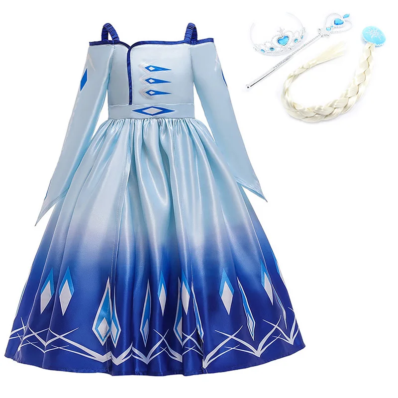 2020New Dress For Girls Clothing Anna Princess Set Elsa Dress Birthday Evening Party Dress Christmas Clothes New Year Costume - Цвет: 21