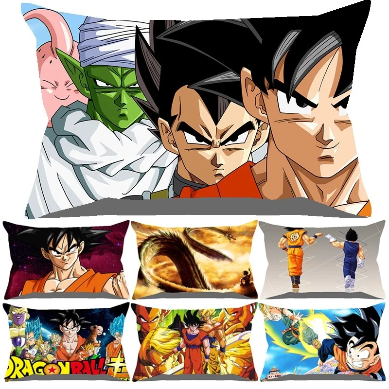 12x18in прямоугольный чехол для подушки DBZ Goku Taie D'oreiller Super Saiyan Dragon Ball Z декоративная