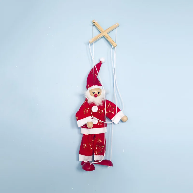 Jubilee Treasure Christmas Ornaments New Style Fabric Christmas Marionette Creative Christmas Distraction Money Figurine Childre - Цвет: Santa Button