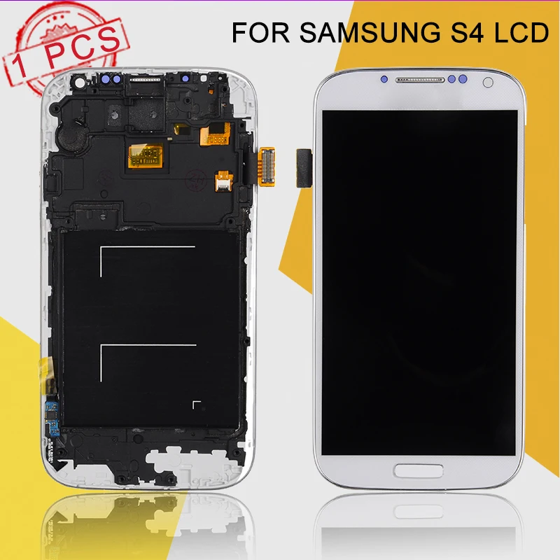 Dinamico скидка S4 Lcd для Samsung Galaxy I9500 I337 I545 I9505 дисплей с сенсорным экраном дигитайзер в