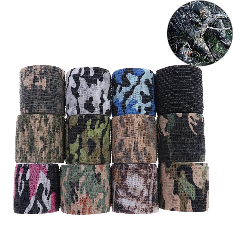 5CMx4.5M Camo Waterproof Wrap Hunting Camping Hiking Camouflage Stealth Tape M$T 
