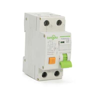 

Type AC RCBO 16A 30mA 6KA 36mm Electromechanical Type Residual Current Circuit Breaker With Over Current and Leakage Protection