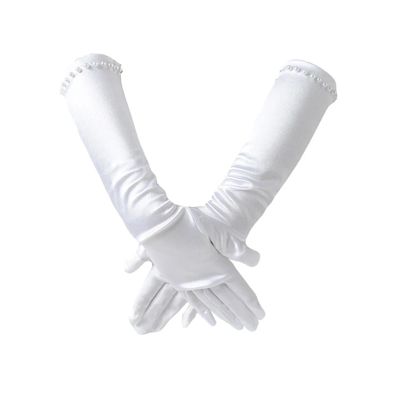 gloves Новое платье принцессы Анны и Эльзы платье принцессы Косплэй «Холодное сердце» 2 серии мире сказок; платье для девочек; Детские платья для девочек; Рождественский Костюм - Цвет: gloves