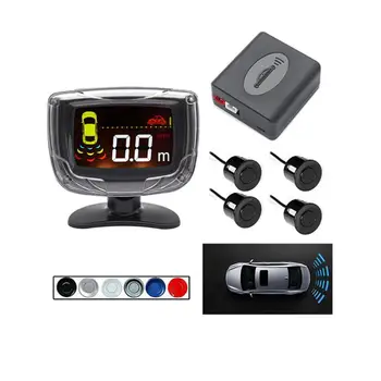 

Lcd Liquid Crystal Reversing Radar Real Human Voice Reversing Radar Parking Assist 4 Probe Lcd Reversing Radar