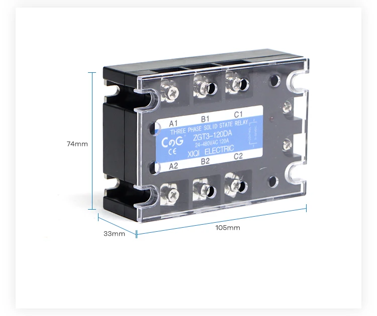 CG 3 фазы 120A 150A 200A DA трехфазный SSR DC контроль переменного тока твердотельные реле SSR 3-32 В постоянного тока до 24-480 В переменного тока