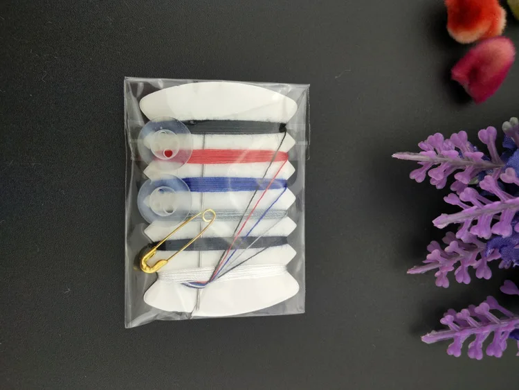 

Portable Mini Sewing Kit Needle Thread Button Pin Set Travel Household Tools Kit Hotel Hand Sewing Bags wh