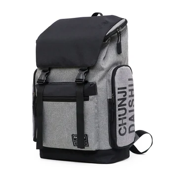 

Men Backpack Travel Back Pack Large Capacity School Bags for Boys Teen Student Bagpack Oxford Solid College Wind Backbag Black