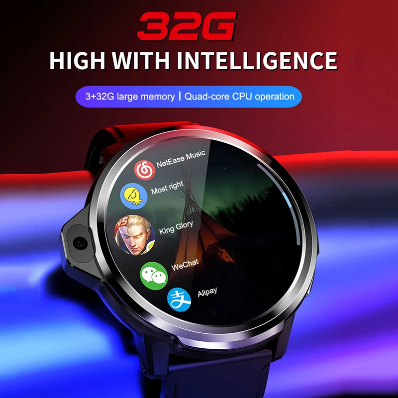 Лучшие деловые Смарт-часы Android7.1 4g с 1 6 дюймов 3 ГБ 32 Двойная камера GPS сердце арт