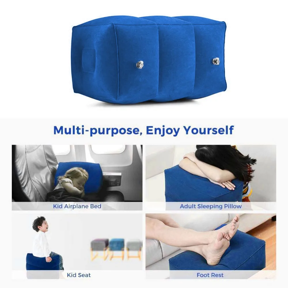 Новая надувная подушка для сна для путешествий для детей и взрослых, Складная регулируемая подушка для отдыха на самолете, автомобиле, поезде