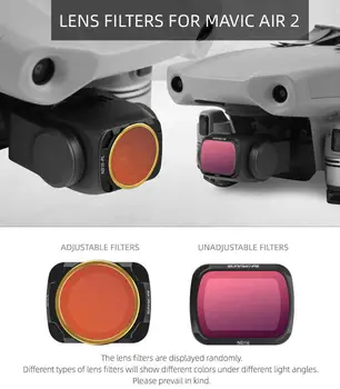 

Done Filter For DJI Mavic Air 2 Filters Neutral Density Polar For DJI Mavic Air2 Camera Accessories UV+CPL+ND4 8 16 32 NDPLSet