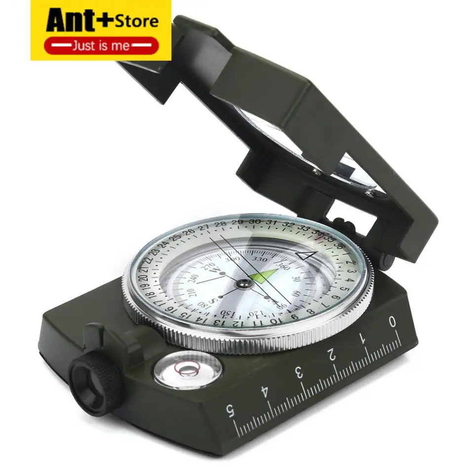 

Camping Survival Compass Military Sighting Luminous Lensatic Waterproof Compass Geological Digital Compass Outdoor Equipment