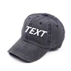 Custom Baseball Cap Vintage Distressed Washed Cotton Dad Hat  Cotton Snapback Cap Hip Hop Cap Embroidery or Print logo 6