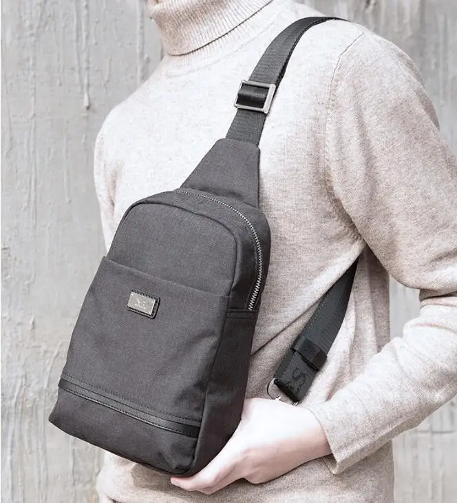 Men's Waist bag new earth tide leisure Oxford fabric bag single shoulder cross tide brand Septwolves male Satchel