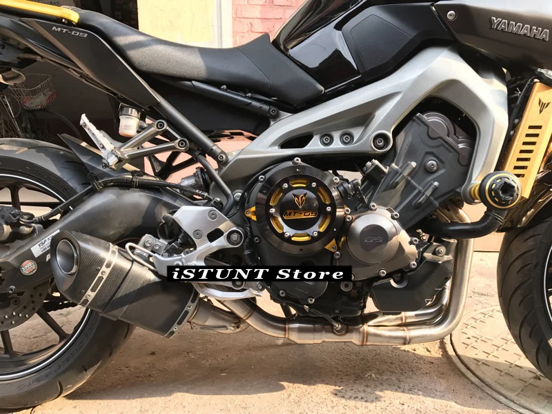 US $173.86 Motorcycle Exhaust Full System Escape For MT09 FZ09 MT09 FZ09 Tracer 900 Header Loop Front Pipe carbon fiber Muffler SlipOn