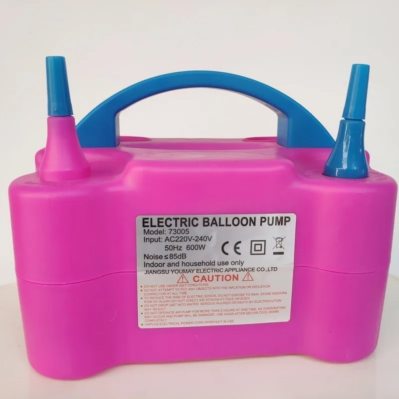 

220 -240 V High Power 2 nozzle AC Inflatable electric balloon Ballon Air Globos Inflator pump Portable decor ballon