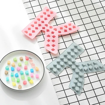 

1 Pcs Playing Cards K Shape Mini Silicone Ice Cube Gummy Mold Silicone for Candy Chocolate Tool K1743 H