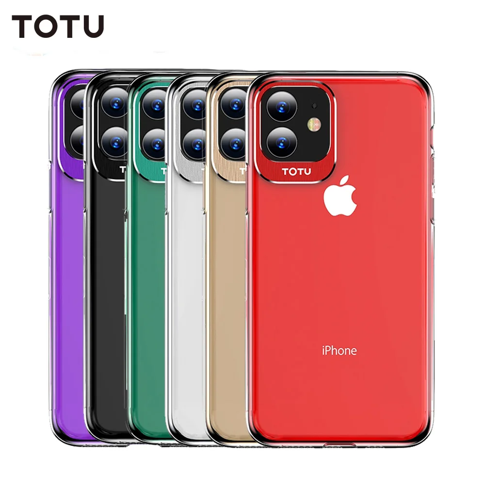 TOTU для iPhone чехол для телефона 11 11 Pro Max прозрачный кристалл серии металл+ PC защитный чехол