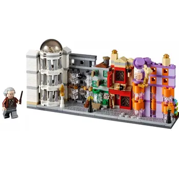 

380pcs Porter Movie Series Diagonal Alley Mini Street View building blocks compatible 40289 brick toys Christmas gift