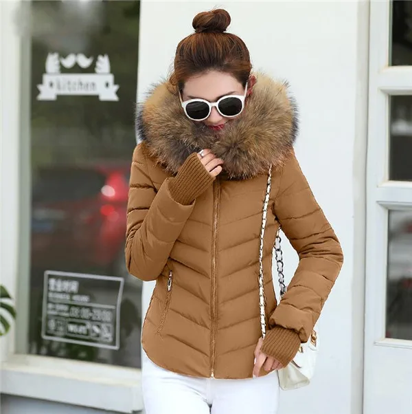 Женская парка, пуховик, зимняя одежда, ватная куртка для женщин, осенняя и зимняя куртка, Женская хлопковая стеганая верхняя одежда, зимнее пальто - Цвет: CAMEL