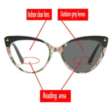 Металлические фотохромные очки для чтения, для мужчин и женщин, высокое качество, бизнес очки с мультифокальной дальнозоркостью, женские очки для чтения FML