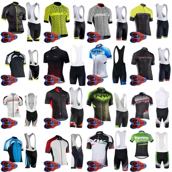 

Northwave Team 2019 Cycling Jerseys Men Summer Short Sleeve Tops Set Breathable bicycle Clothing bib shorts sets S92528