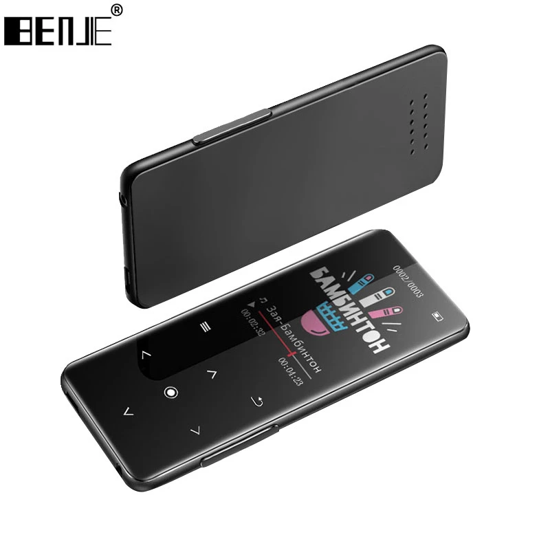 BENJIE M10 HiFi MP3 Player Smart Touch Screen Metal Music Player With Bluetooth 5.0 Support FM,Recording,E-Book,Clock,Pedometer