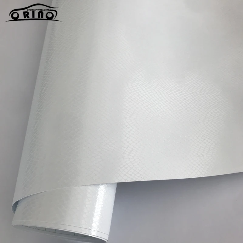 White Snake Skin Vinyl Wrap Sticker-1