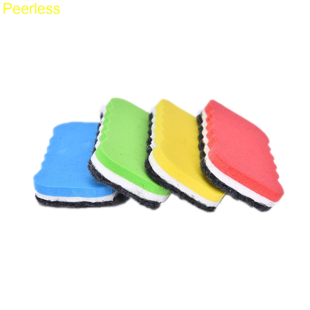 Peerless 4PCS 1 Board Dry Whiteboard Blackboard CleanerMarker Pen Eraser for Office School Stationery Supplies Color Randomly