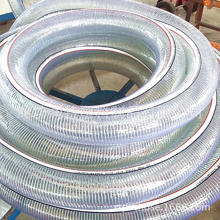 

Wholesale Sale Brand New Material Transparent Resistance to Negative Steel Wire Reinforced Hose 2-Inch 50 M Pump Irrigation And