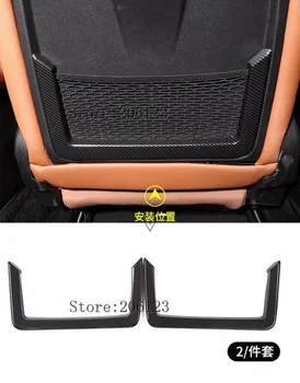 

Car Accessories 2pcs Carbon Fiber Style For Alfa Romeo Giulia 2017 ABS Plastic Seat Back Frame Cover Trim Auto Parts