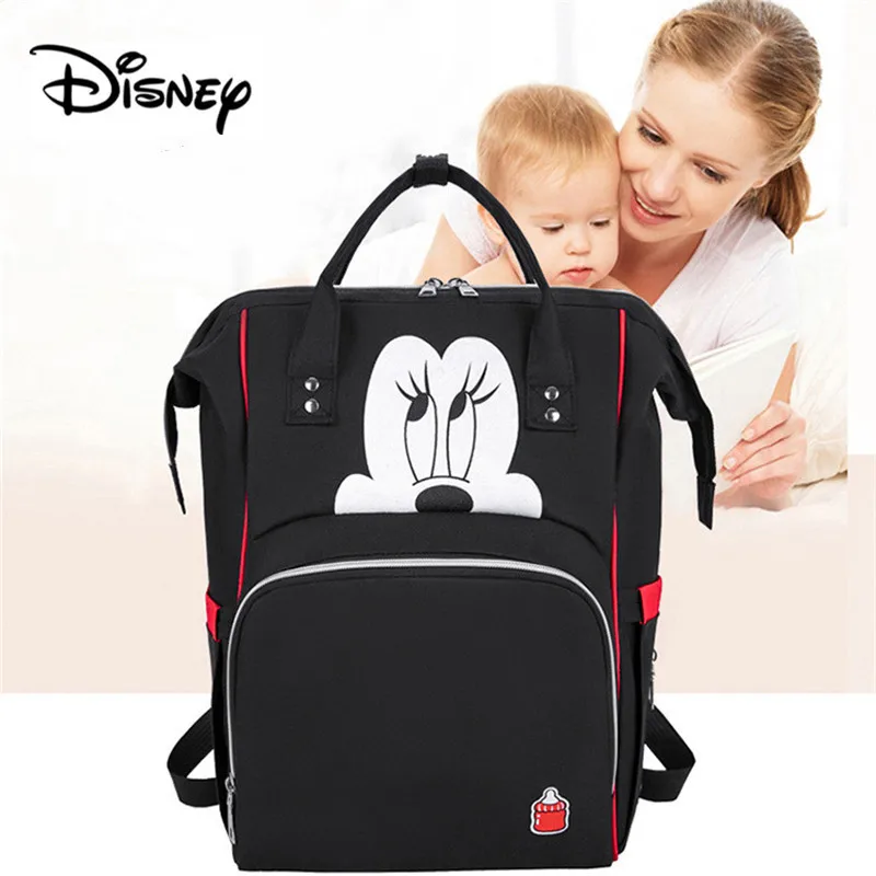 

Disney Minnie Mickey Diaper Bag Backpack for Mummy Maternity Bag for Stroller Bag Large Capacity Baby Nappy Bag Organizer New