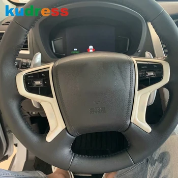 

Car Interior Steering Wheel Decoration Cover Trim Frame Sticker For Mitsubishi Pajero sport/Montero sport/Shogun sport 2019-2021