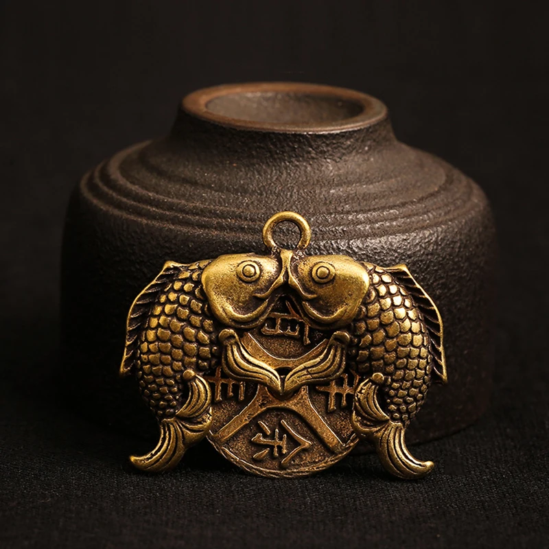 brass fish key chain pendant (5)