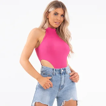 

Sleeveless Jumpsuit 2020 Summer New Sexy Slim Vest Top Female Women's Clothing lace bodysuit overalls