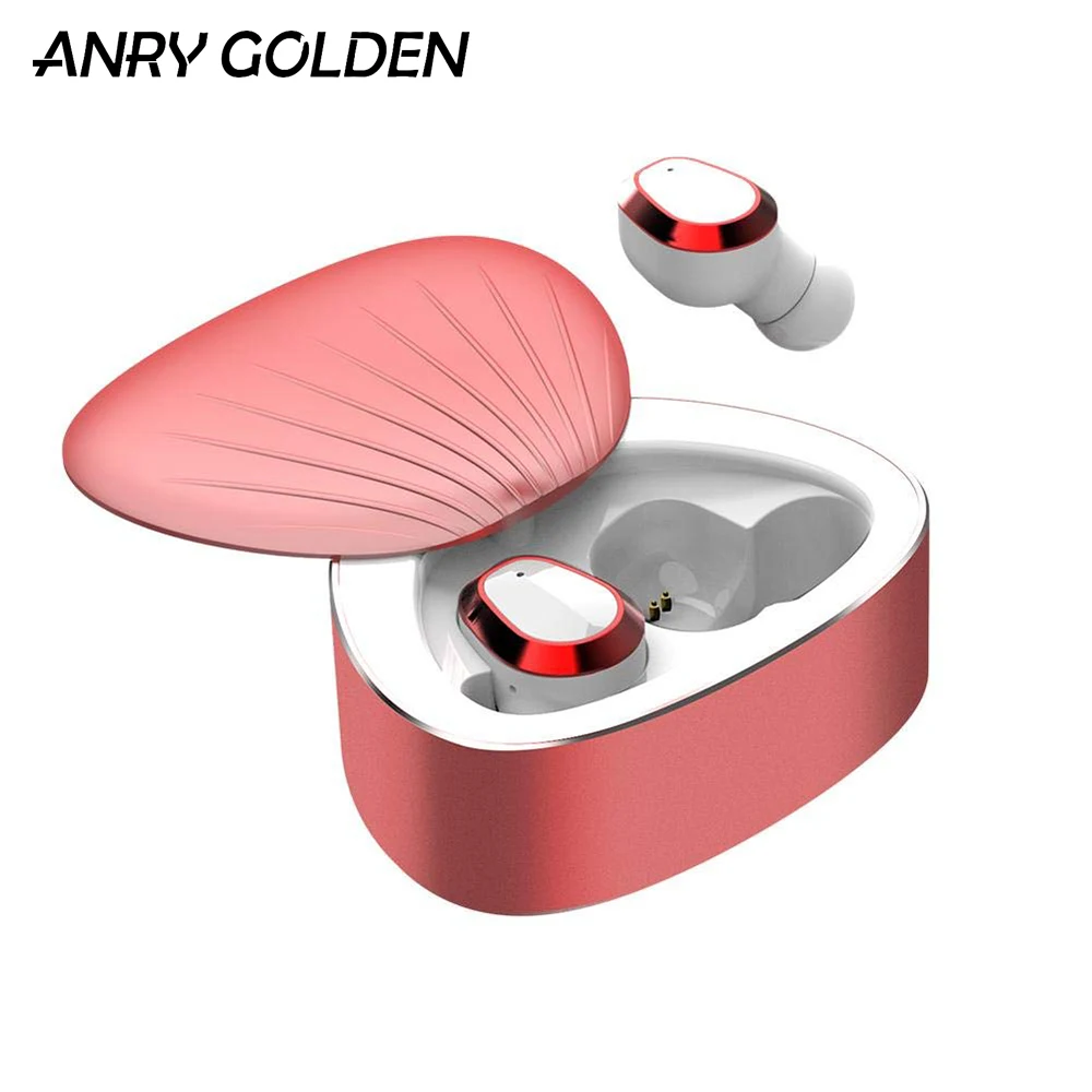 

ANRY H3 Bluetooth Earpiece True Wireless Earbuds with Mic Cordless Earphone Headset with Charging Case BT5.0 for iPhone